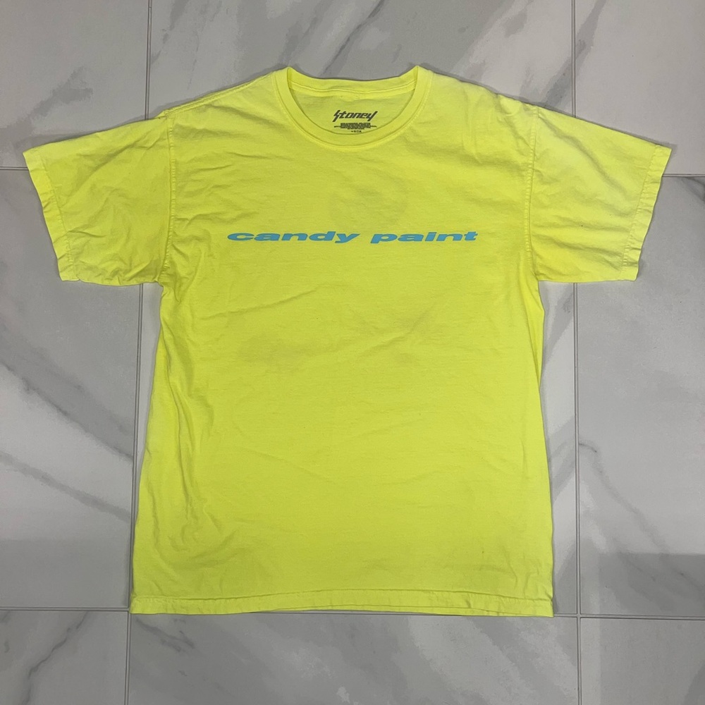 Neon Post Malone ‘Candy Paint’ graphic t-shirt